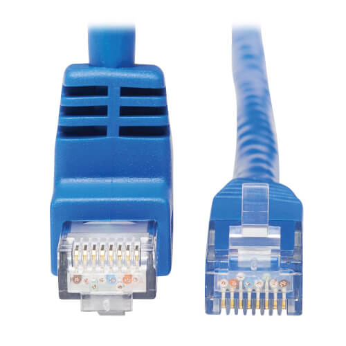 Up Angle Cat6 Gigabit Molded UTP Ethernet Cable (RJ45 Right Angle 