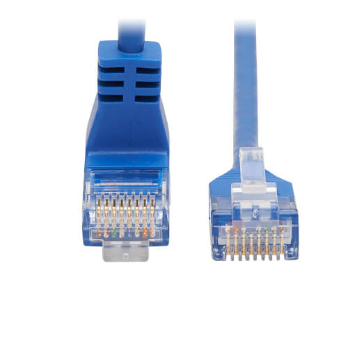 Right Angle Cat6 Gigabit Molded Slim UTP Ethernet Cable (RJ45 Up 