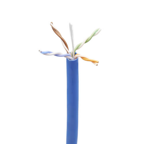  1000 Foot Bulk Shielded Cat6 Blue Ethernet Cable