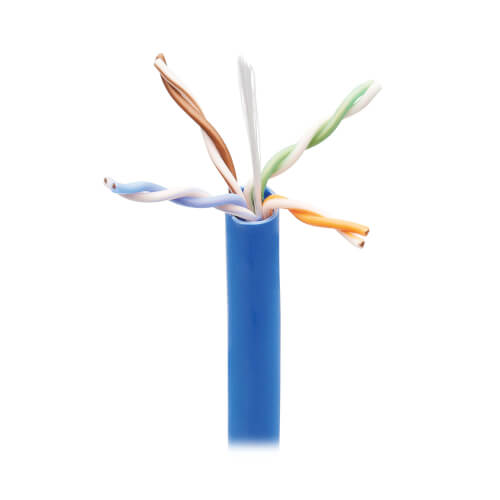 1000 ft Blue CMP Cat6 Cable, Plenum-Rated, 100W PoE | Tripp Lite