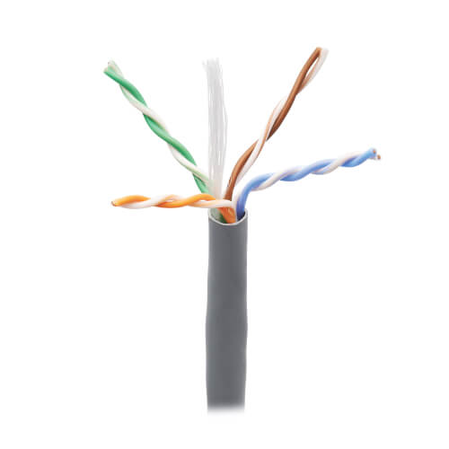 Tripp Lite 1000ft Cat6 Gigabit Bulk Cable Solid Core CMR PVC Yellow 1000 