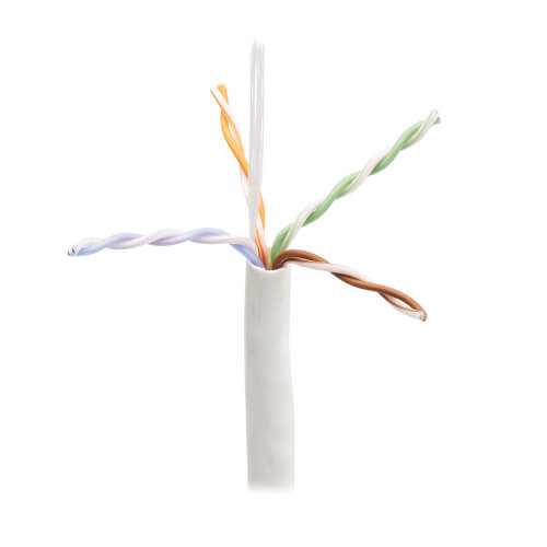 1000 ft White CMP Cat6 Cable, Plenum-Rated, 100W PoE | Tripp Lite