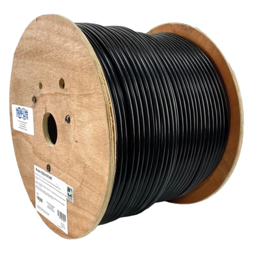5m 100m Black External Outdoor Network Ethernet Cable Cat6 100% Copper Lot 