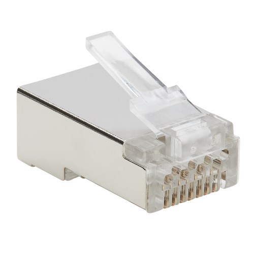 RJ45 Pass-Through FTP Modular Plugs, Cat6, 100 Pack | Tripp Lite