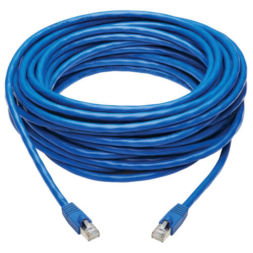 Vertical Cable CAT6A F/UTP High Grade 10G Network Cable CMP Plenum Blue /50ft 