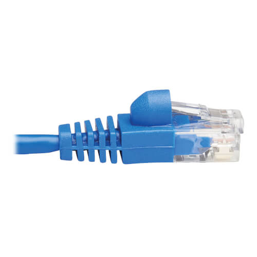 550MHz 10 Gigabit/Sec High Speed LAN Internet/Patch Cable GOWOS Cat6a Slim UTP Ethernet Cable 28AWG Network Cable with Gold Plated RJ45 Molded/Booted Connector Blue 2-Pack - 15 Feet 