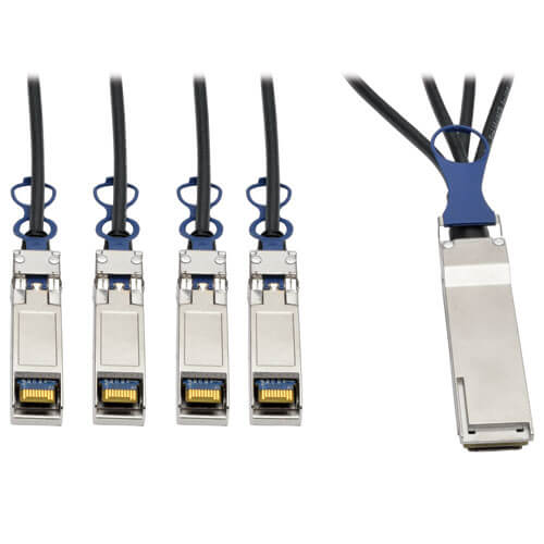 Direct Attach Breakout Cable to 4x SFP QSFP-4SFP10G-CU2M for Cisco 40Gb/s QSFP 
