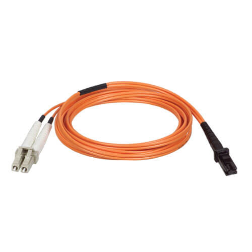 15 Meter Multimode Duplex Fiber Optic Cable - LC to LC Orange 62.5/125 
