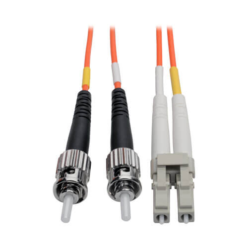Multimode 62.5/125 Dup... to ST Male 1ft Fiber Optic Adapter Cable LC Female 