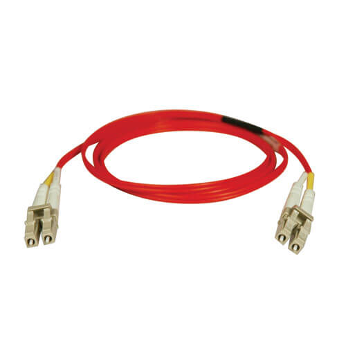 Duplex Multimode 62.5/125 Fiber Optic Cable LC-LC, Red, 3M 10-ft 