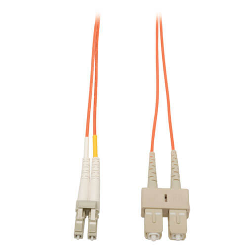 Duplex Multimode 50/125 Fiber Optic Cable LC-SC, 2M 6-ft | Tripp Lite