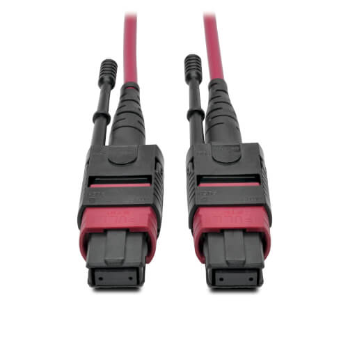 MTP/MPO Multimode Fiber Optic Cable, OM4, 12 Fiber, 1M | Tripp Lite