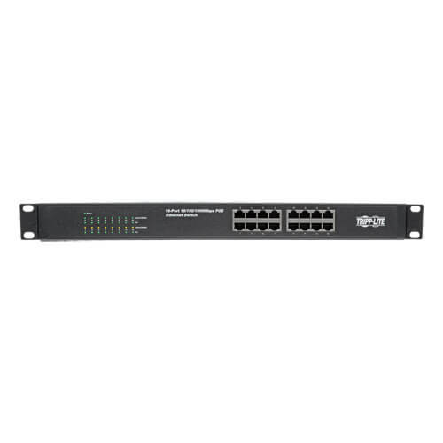 Gigabit Ethernet Unmanaged Switch, 16 Port, Rack-Mount, Desktop 