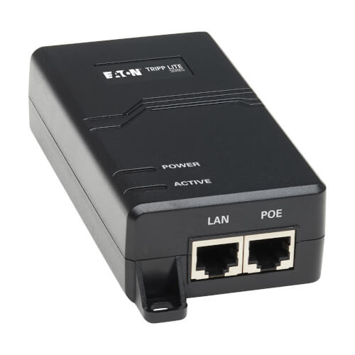 Gigabit POE+ Injector, IEEE 802.3at, 30W, 1port