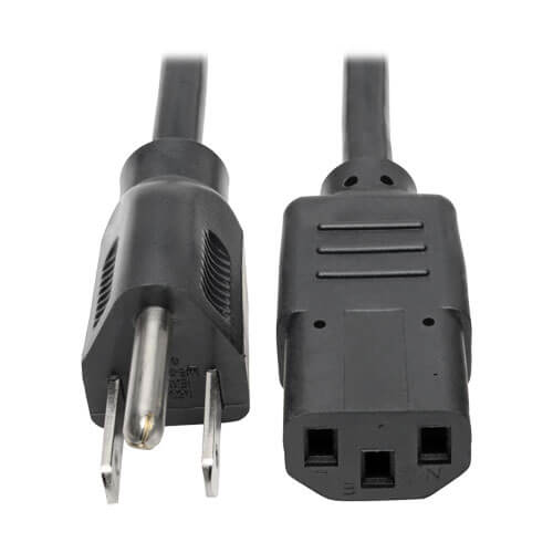 Conntek 30130 IEC C14 to NEMA 5-15R Computer Power Cord Plug Adapter 