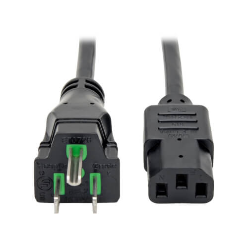 Journeyman*Pro Hospital Grade Male Plug – 15A 125V NEMA 5-15P, 3 Wire, White