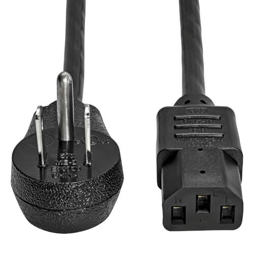 Desktop Computer Power Cord Right Angle 5 15P to C13 Heavy Duty 
