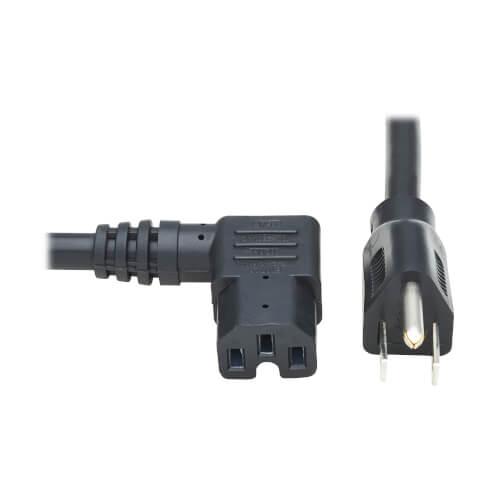 PPA00014-15F Mains Power Cord L-COM 15 A NEMA 5-15P to IEC 320 C15 Black 125 V 4.57 m 