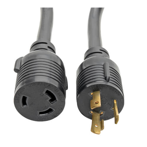 Iron Box Part # IBX-4489-10 NEMA L14-30P to L6-30R Power Cord Plug Adapter 125/250V 30A 10 Foot 10 ft, Custom 10 AWG 