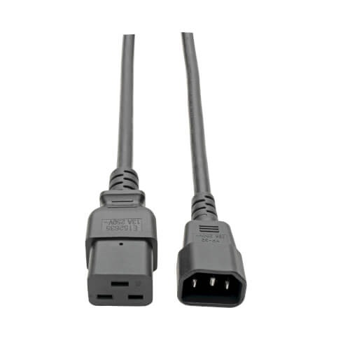 IEC 320 C19 to IEC 320 C20 Extension Cord C19 to C20-14 AWG Power Cable StarTech.com 6 ft Heavy Duty 14 AWG Computer Power Cord 