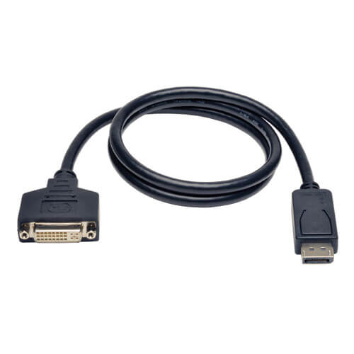 C2G 54311 Mini DisplayPort Male to Single Link DVI-D Female Adapter Converter Black TAA Compliant 8 Inches 