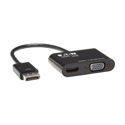 Samlet stabil underviser DisplayPort to VGA HDMI All-in-One Converter Adapter | Eaton