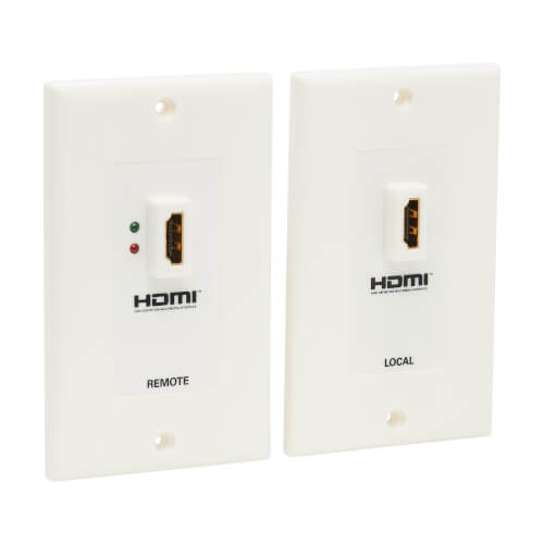 HDMI over Dual Cat5/Cat6 Extender Wall Plate Kit with Transmitter and  Receiver | Tripp Lite