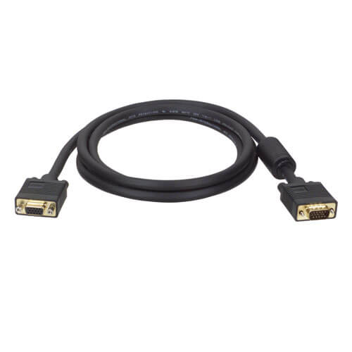 VGA High-Resolution RGB Coaxial Cable (HD15 M/F)), 25 ft. | Tripp Lite