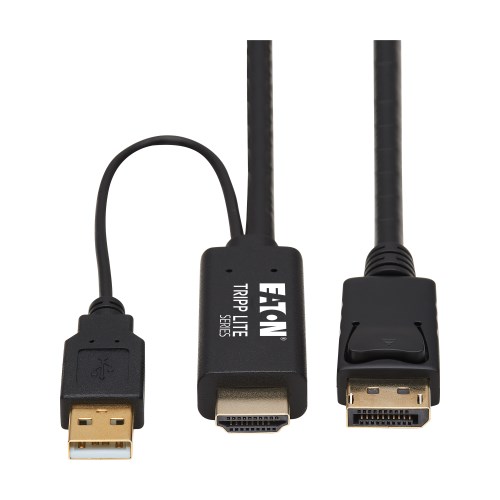 DisplayPort 1.2 to HDMI DVI VGA 3 in 1 Multi-Function Cable Adapter Converter for HDTV Monitor Projector for Gaming via HDMI 
