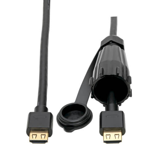 Hdmi Cable With Ip68 Hooded Connector 4k 6 Ft Tripp Lite