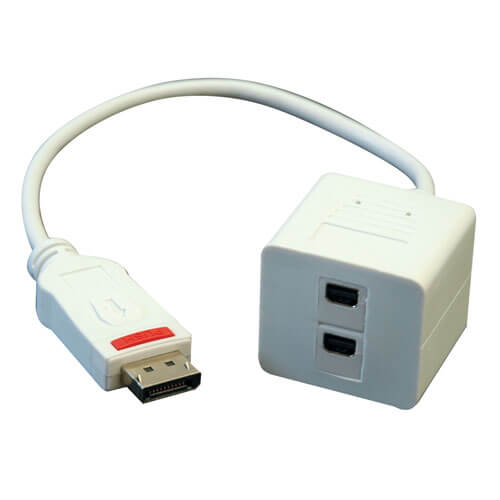 Displayport Mini Displayport Adapter Splitter Male x2 Female 1 ft (P584 ...