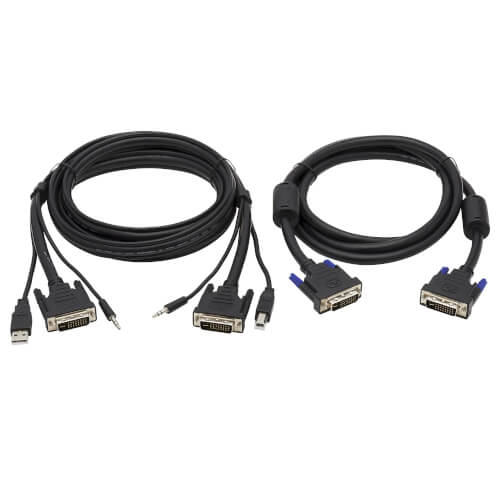 2 x 3.5mm Jack Switch KVM M M M , 2 x 3.5mm Jack, USB 1,8m, Negro, DVI-I USB A USB B M DVI-I Aten 6ft USB DVI-I Single Link 