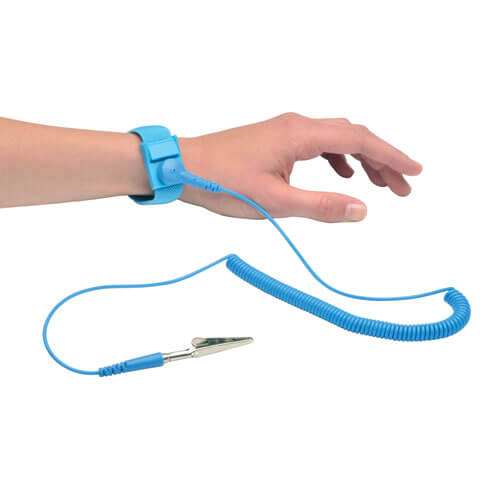 ESD Safe Anti Static Wrist Strap 12ft Ground cord WRIST BAND 4mm Wristbands 
