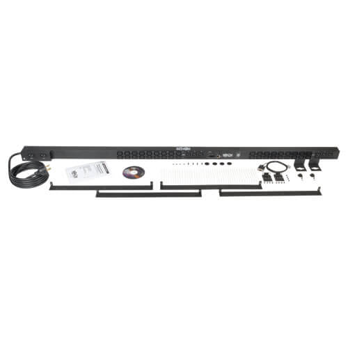 5 5 8kw Single Phase Monitored Pdu 208 240v Outlets 36 C13 6 C19 L6 30p 10ft Cord 0u Vertical Taa Pdumnv30hv2 Tripp Lite