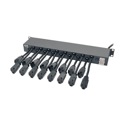 Rackmount Digital Power Strip - 6 rear outlet