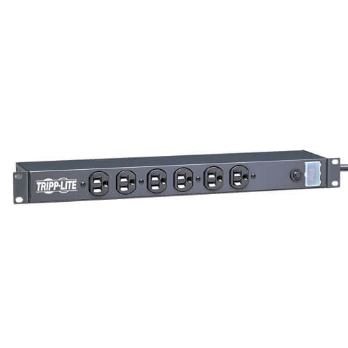 GEIST BRT060-10 6-OUTLET 12A 19in RackMount 125 VOLTS 12 AMPS 