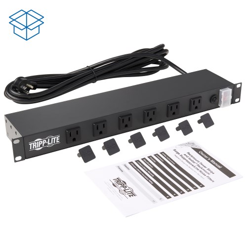 125 VOLTS GEIST BRT060-10 6-OUTLET 12A 19in RackMount 12 AMPS 
