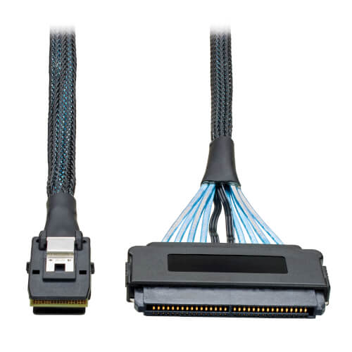SFF-8087, 36 Pin Cable 2.0 Feet / 0.6 Meter SFF-8087, 36 Pin 10 Pack Male to Mini-SAS Internal Mini-SAS 