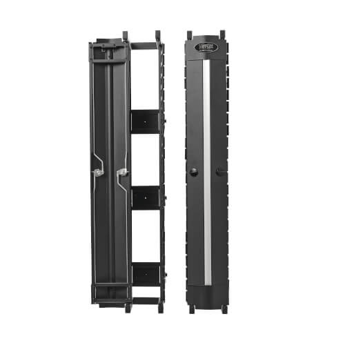 Vertiv - Rack cable organizer - front and rear - black