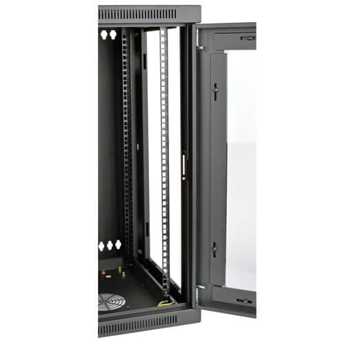 15U Server Rack Cabinet, Switch-Depth, Wall-Mount, Window | Tripp Lite