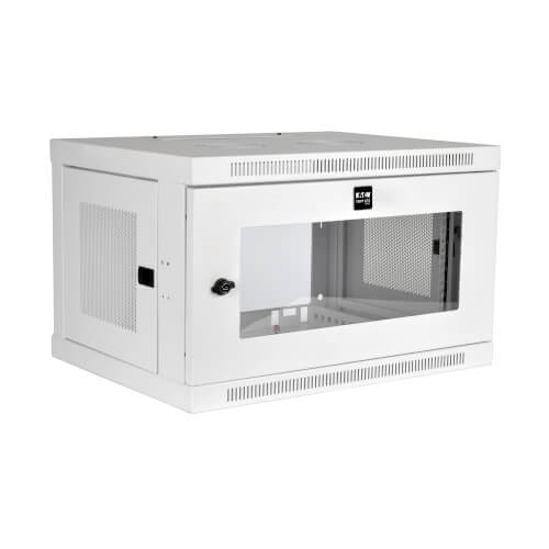 WiFi Router Cabinet With Adjustable Shelves - White Network Equipment Storage Organizer