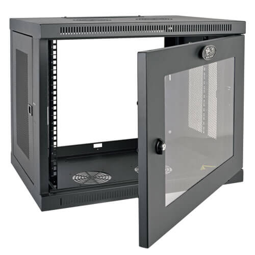 Switch-Depth ,Black 16.5 Deep Tripp Lite 9U Wall Mount Rack Enclosure Server Cabinet with Acrylic Glass Window SRW9UG 