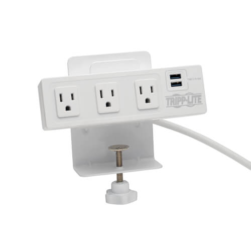 3 Outlet Surge Protector 2 Usb Ports 10 Ft Surge Protector