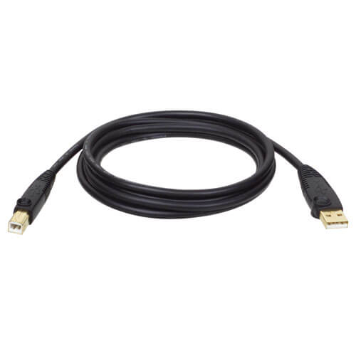 OVERMAL 2019 USB 2.0 High Speed Cable Long Printer Lead A To B Black Shielded Via Printer Cable Lysee Data Cables Color: Black, Cable Length: 3m 