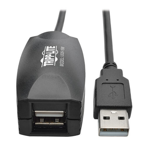 No Signal Degradation for Computer Black Wosune Integrated Cable Portable Type A Male to Female USB 2.0 15M Extender Cable Cord 