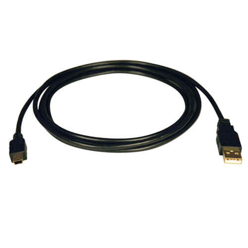USB 2.0 Cable Type A male to B male gold black 10m 