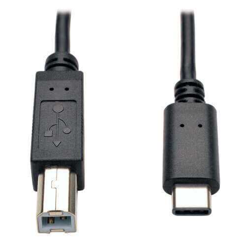 Junior Direct Begeleiden USB-C to USB-B Cable, USB 2.0, 6 ft. | Eaton