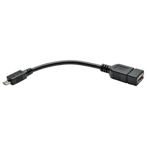 OTG Host Adapter Cable, Micro USB B to USB A, 6-in. | Tripp Lite