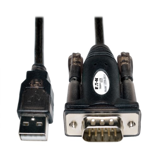 USB-A to Adapter Cable - RS232, DB9, 5-ft. Eaton