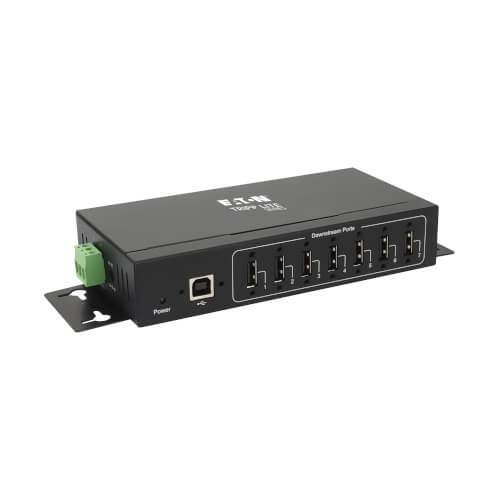 USB 3.2 Gen 1 10 Port Industrial Metal Hub w/15KV ESD Protection